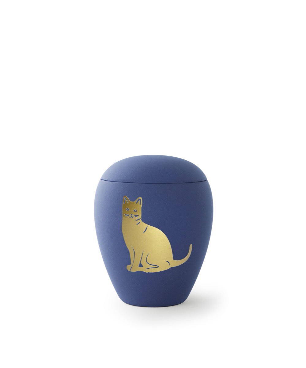 Goldenes Katzenmotiv